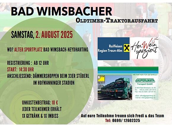 Traktor-Ausfahrt Oldtimer-Ausfahrt Bad Wimsbach
