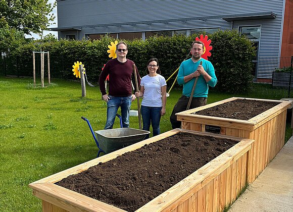 Hochbeete Kindergarten Wirtschaftsbund Bad Wimsbach-Neydharting