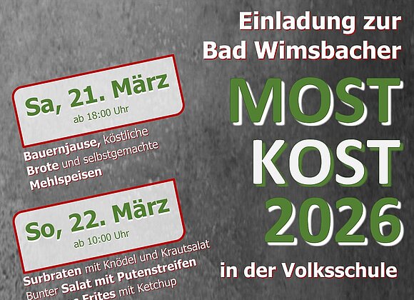 Wimsbacher Mostkost Ortsbauernschaft Bad Wimsbach-Neydharting